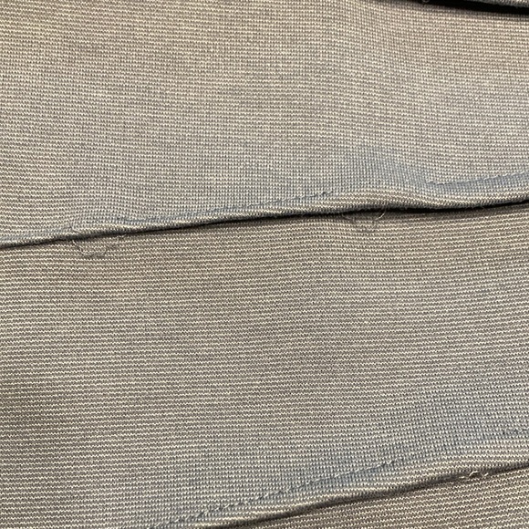 Ivanka Trump Blue Ruched Sunburst Sleeveless Round Neck Stretch Dress - Picture 9 of 11